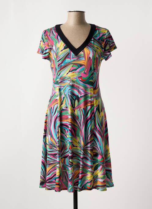 Rochie midi verde FELINO femeie