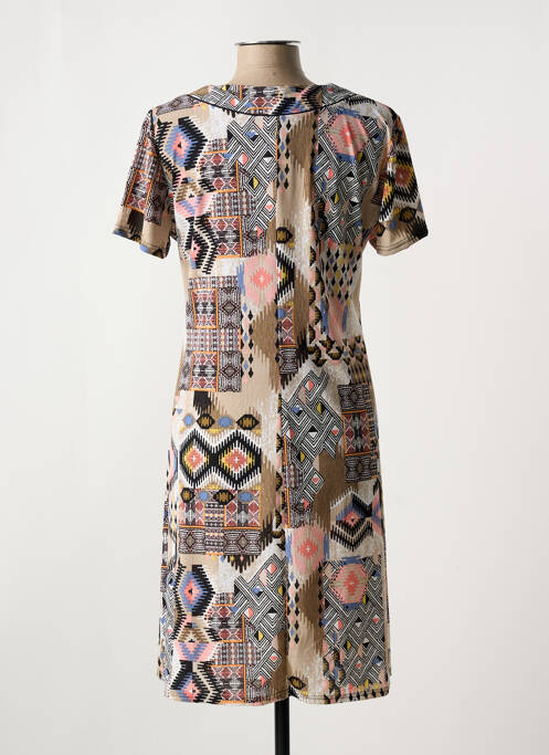 Rochie midi maro GEVANA femeie