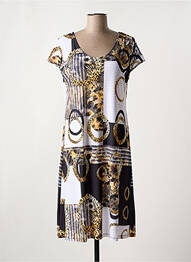 Rochie midi mâneci scurte mâneci scurte negru MASQUENADA femeie