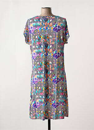 Rochie midi mâneci scurte mâneci scurte violet HAJO femeie