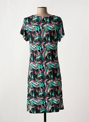 Rochie midi mâneci scurte mâneci scurte negru HAJO femeie