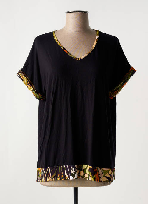 Tricou negru QUATRE VINGT JOURS femeie