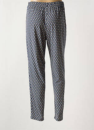 Pantalon slim talie elastică mărime normală albastru GEVANA femeie