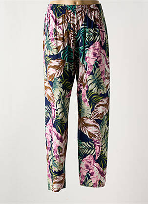 Pantalon larg roz QUATRE VINGT JOURS femeie