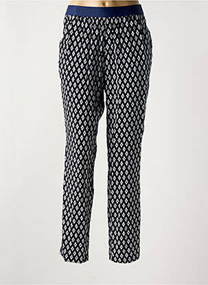 Pantalon slim talie elastică mărime normală albastru CONCEPT K femeie