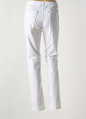 Pantalon slim țesătură poplin mărime normală alb YOULINE femeie
