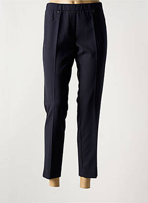 Pantalon 7/8 elasticitate mărime normală negru QUATRE VINGT JOURS femeie