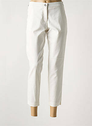 Pantalon 7/8 elasticitate mărime normală alb LCDN femeie