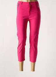 Pantalon 7/8 elasticitate mărime normală roz CARLA D ANGELI femme