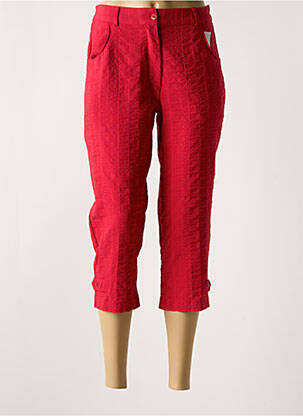 Pantalon trei sferturi roșu PLURIELLES femeie