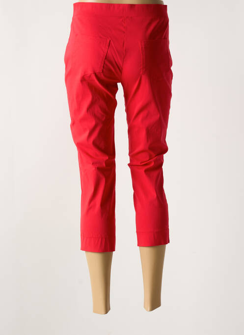 Pantalon trei sferturi elasticitate mărime normală roșu HALOGENE femme