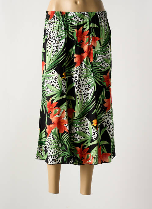 Fustă midi negru QUATRE VINGT JOURS femeie