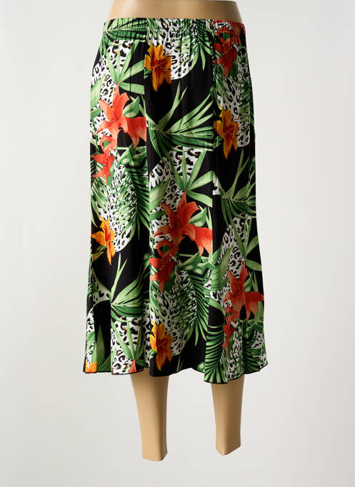 Fustă midi negru QUATRE VINGT JOURS femeie