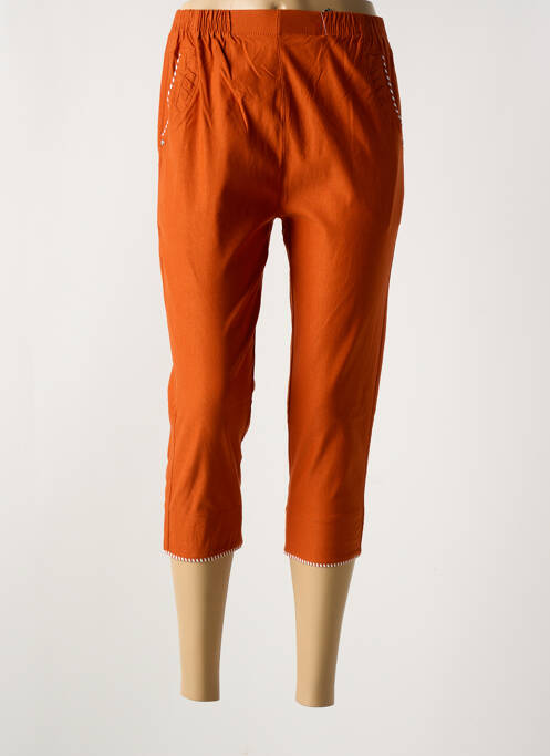 Pantalon trei sferturi portocaliu TREFLE femeie