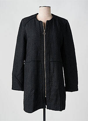 Jachete casual guler rotund negru J&W . femeie