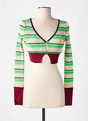 Vestă cu mâneci lungi elasticitate verde TOMMY HILFIGER femeie