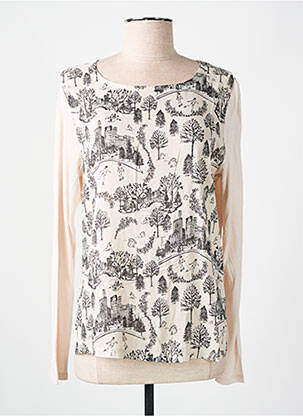Tricou mâneci lungi mâneci lungi bej LA FÉE ATELIER BY LA FÉE MARABOUTÉE femeie