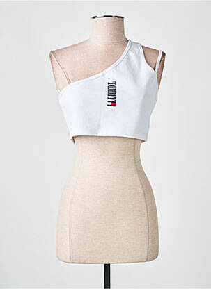Top elasticitate fără mâneci alb TOMMY HILFIGER femeie