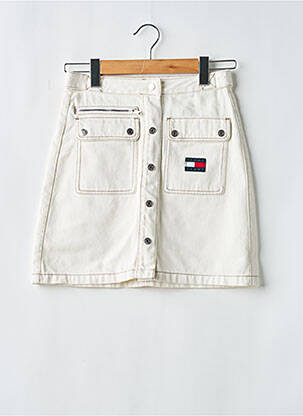 Fustă scurtă buzunare alb TOMMY HILFIGER femeie