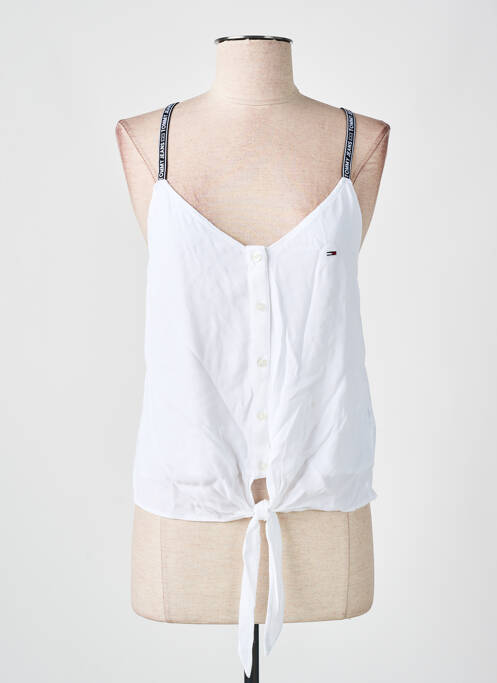 Top alb TOMMY HILFIGER femeie