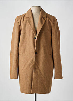 Palton lung maro JACK & JONES bărbat