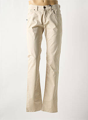 Pantalon slim țesătură poplin mărime normală bej STATE OF ART femeie