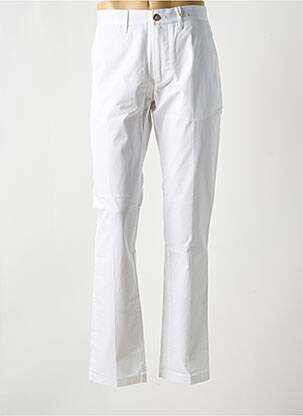 Pantalon chino țesătură poplin mărime normală alb STATE OF ART bărbat