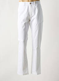 Pantalon chino țesătură poplin mărime normală alb STATE OF ART homme