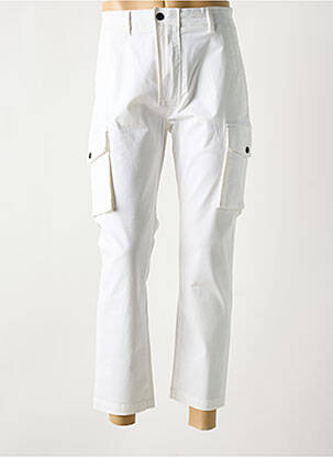 Pantalon cargo alb SIX VALVES bărbat