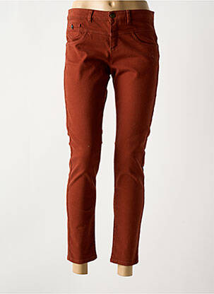 Blugi cu croială slim maro ONE STEP femeie