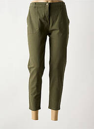 Pantalon 7/8 talie cu cleme mărime normală verde BURTON femeie