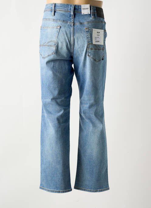 Blugi cu croială slim albastru JACK & JONES bărbat