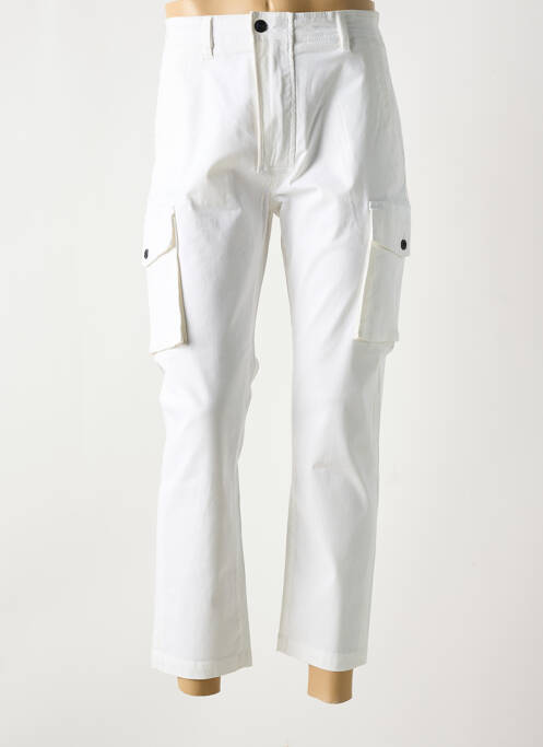 Pantalon cargo alb SIX VALVES bărbat