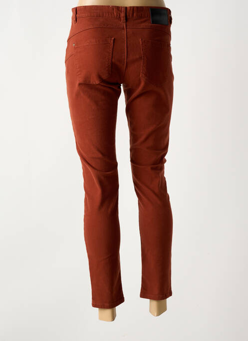 Blugi cu croială slim maro ONE STEP femeie