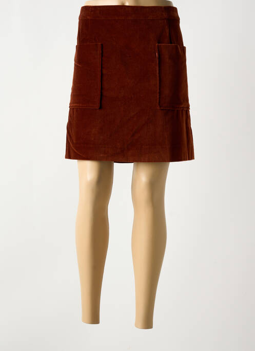 Fustă scurtă maro CAROLL femeie