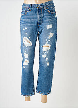 Blugi cu croială dreaptă albastru LEVIS femeie