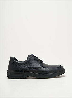 Adidași material neted vârf rotund negru MEPHISTO bărbat