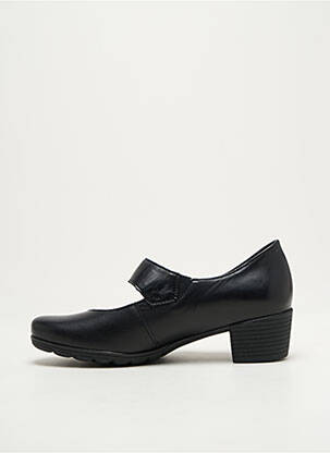 Pantofi cu toc țesătură satinată toc de 4 la 6 cm negru MEPHISTO femeie
