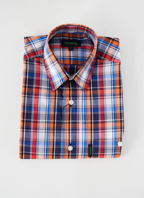 Cămașă cu mâneci scurte portocaliu GIVERDY bărbat