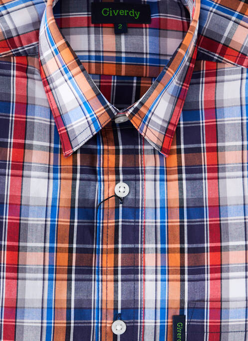 Cămașă cu mâneci scurte portocaliu GIVERDY bărbat