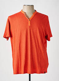 Tricou croială cambrată mâneci scurte portocaliu COFOX homme