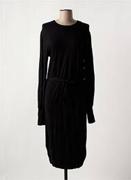 Rochie pulover elasticitate mâneci lungi negru KAFFE femme