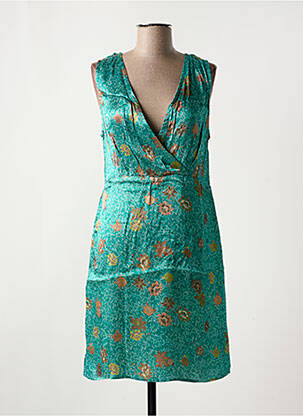 Rochie scurtă fără mâneci fără mâneci verde CREAM femeie