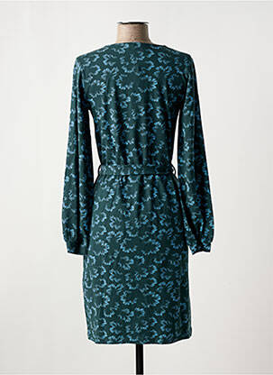 Rochie midi imprimeu fantezie mâneci lungi verde ZILCH femeie