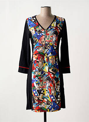 Rochie scurtă mâneci lungi mâneci lungi negru MALOKA femeie