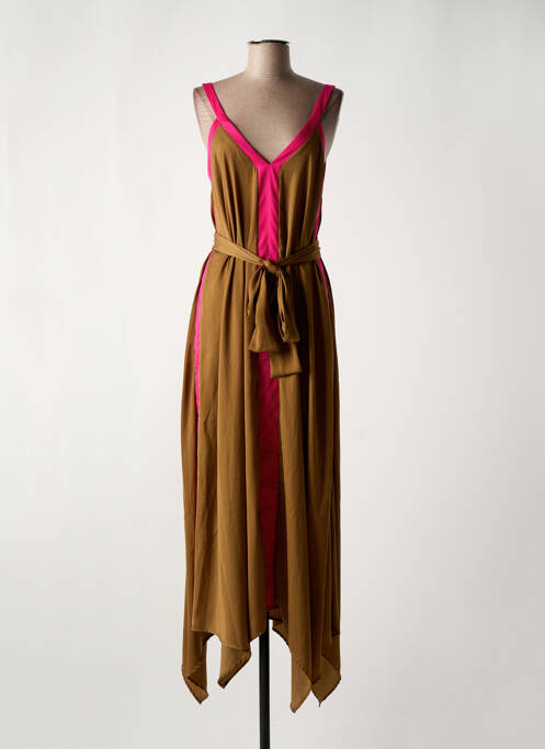 Rochie lungă maro MAITE BY LOLA CASADEMUNT femeie