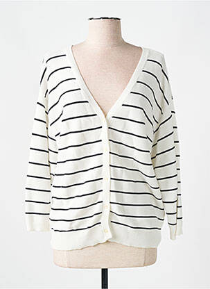 Vestă cu mâneci lungi bej CREAM femeie