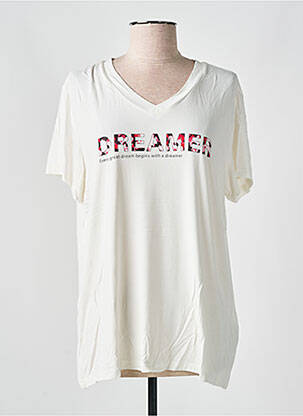 Tricou bej KAFFE femeie