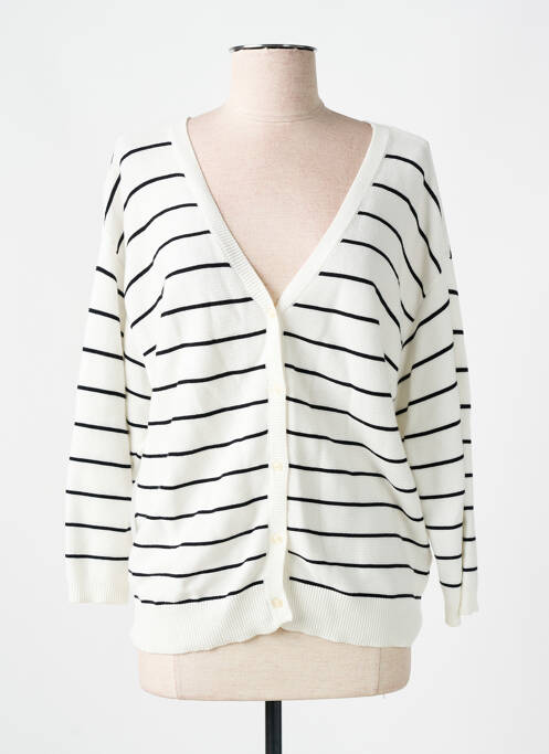 Vestă cu mâneci lungi bej CREAM femeie