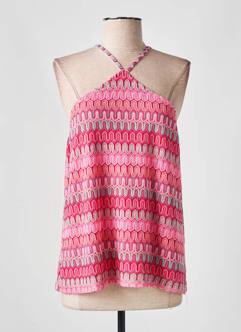 Top roz CREAM femeie